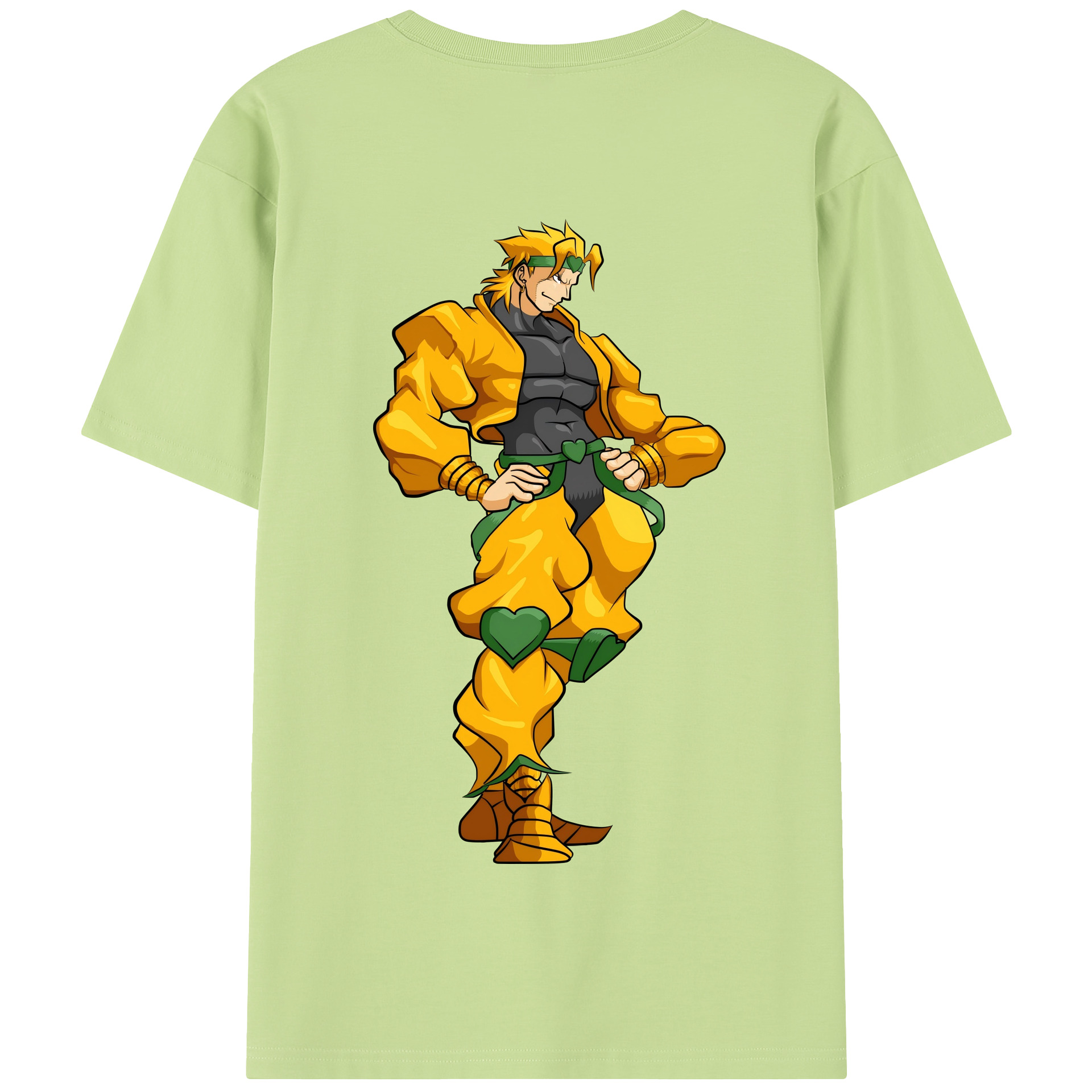 （画像用） ジョジョの奇妙な冒険 ディオ?ブランドー JoJo's Bizarre Adventure Dio Brando 綿100％半袖Tシャツ（背面プリント）